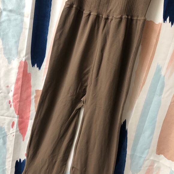 NWOT Free People Movement Good Karma Flared Onesie in Brown Size XS/S - Picture 9 of 11